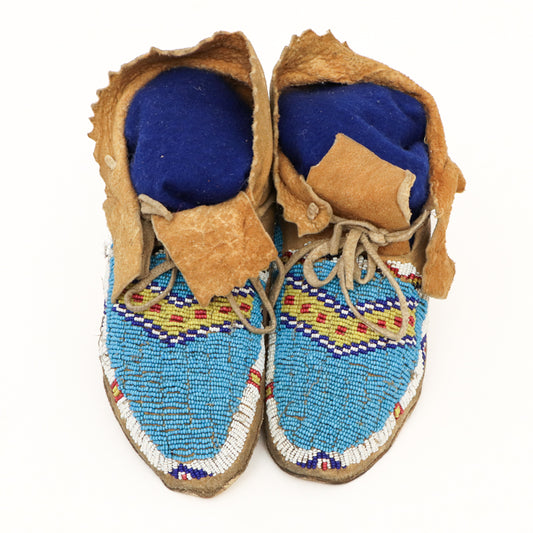 Cheyenne artwork for sale. Moccasins, Southern Cheyenne, circa 1880, circa 1880, Denver, Colorado, Art Gallery)