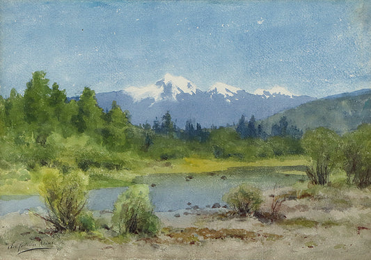 Charles Partridge Adams (1858-1942) artwork for sale. Untitled (Colorado Mountain Landscape with River), Painting, 1895, Denver, Colorado, Art Gallery)