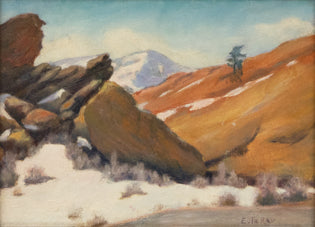Eula Ray artwork for sale. Red Rocks Park (Colorado), Painting, circa 1935, Denver, Colorado, Art Gallery)