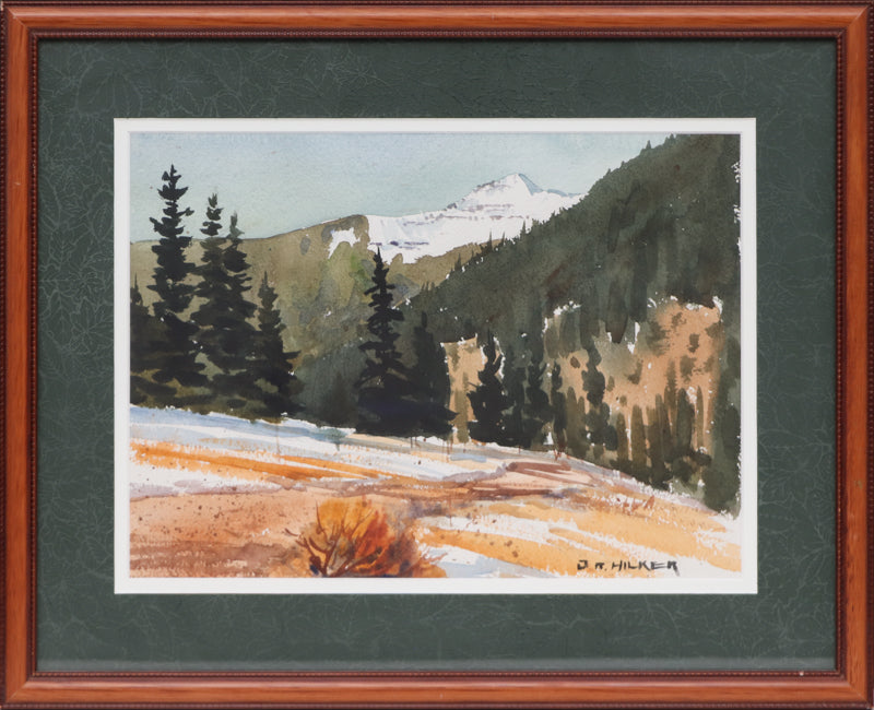Untitled (Colorado Mountain Landscape with Snow), Painting, circa 1960-1980