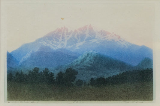George Elbert Burr (1859-1939) artwork for sale. Longs Peak, Estes Park, Colorado, No. 2, Print, circa 1920, Denver, Colorado, Art Gallery)