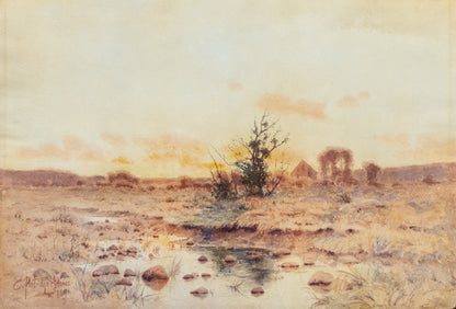 Charles Partridge Adams (1858-1942) artwork for sale. Spring Blossoms (Sunrise over the Platte River), Painting, 1891, Denver, Colorado, Art Gallery)