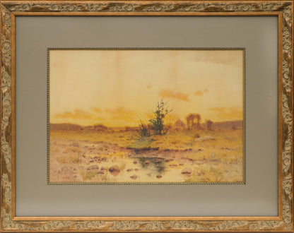 Spring Blossoms (Sunrise over the Platte River), Painting, 1891