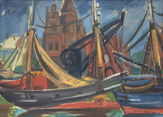 Carl Rabus (1898-1983) artwork for sale. Brussels, Belgium, Acrylic Painting, 1937
