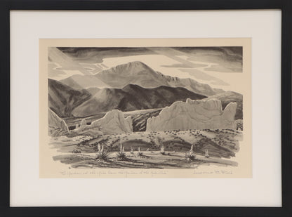 Garden of the Gods from the Garden of the Gods Club (Near Colorado Springs), Print, circa 1950
