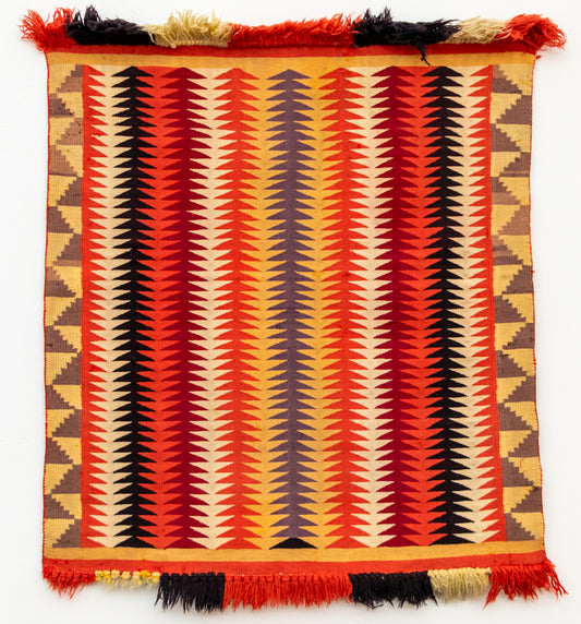 Diné (Navajo) artwork for sale. Germantown Single Saddle Blanket, circa 1880, Denver, Colorado, Art Gallery)