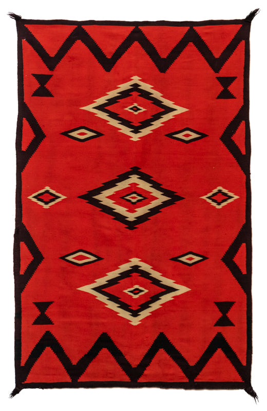 Diné (Navajo) artwork for sale. Navajo Serape, circa 1890, Denver, Colorado, Art Gallery)