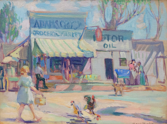 Lloyd Moylan (1893-1963) artwork for sale. Adams Crossing (Colorado Springs, Colorado), Painting, circa 1930-1940, Denver, Colorado, Art Gallery)