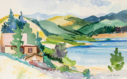 Rita Derjue (1934-2020) artwork for sale. Evergreen Lake (Colorado), Painting, Denver, Colorado, Art Gallery)
