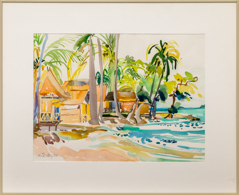 Kai Bae (Beach and Palm Trees in Kai Bae, Thailand), Painting