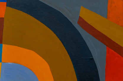 Untitled (Geometric Abstract with Circles), Painting