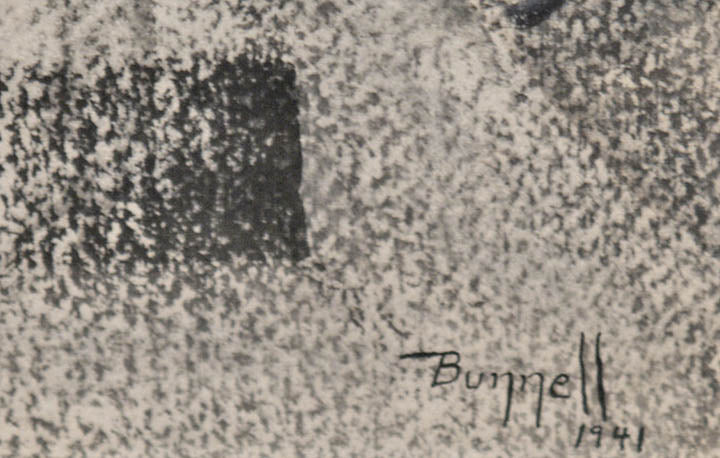 Birth of Mind (Black & Blue Series), Drawing, 1941